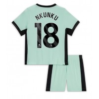 Chelsea Christopher Nkunku #18 Tretí Detský futbalový dres 2023-24 Krátky Rukáv (+ trenírky)